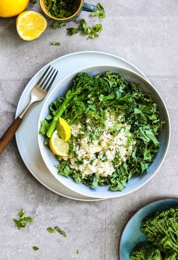 insalata di cavolfiore arrostito e cavolo riccio 1