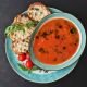 zuppa di pomodori arrostiti con finocchi