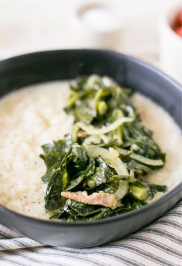 risotto al sedano con verdure di tarassaco o cavolo cappuccio