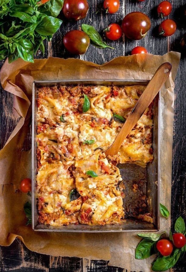 lasagna con salsiccia