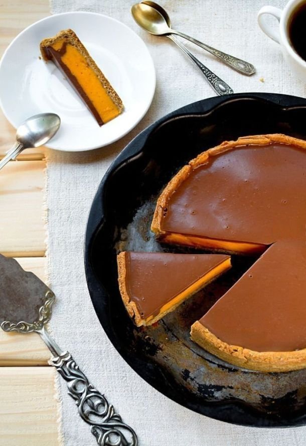 Torta di zucca cremosa al cioccolato 1900Cucina