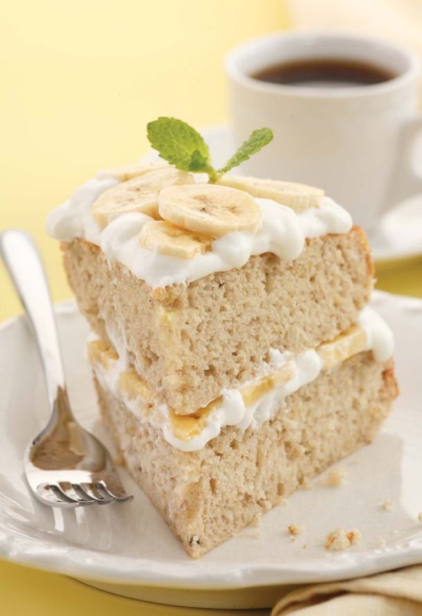 Ricetta torta alla banana e crema 1 Ricetta torta alla banana e crema 1900Cucina