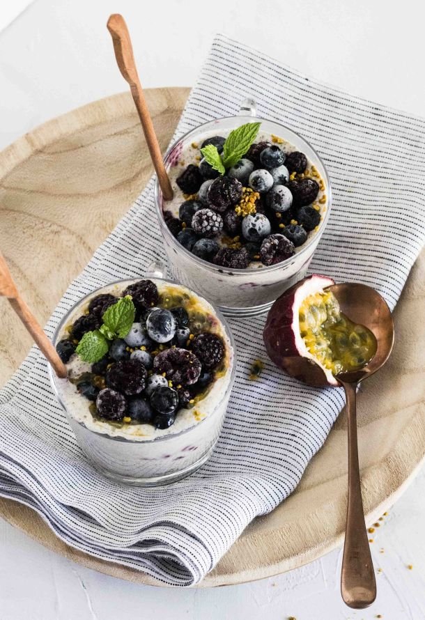 dessert alla crema con frutto della passione 1