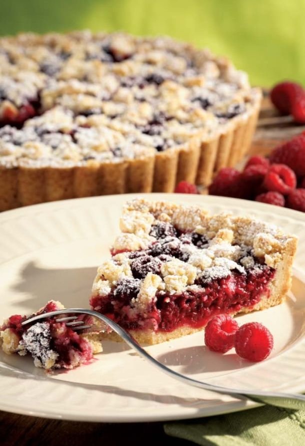 Ricetta crostata di lamponi e mandorle 1 Ricetta crostata di lamponi e mandorle 1900Cucina
