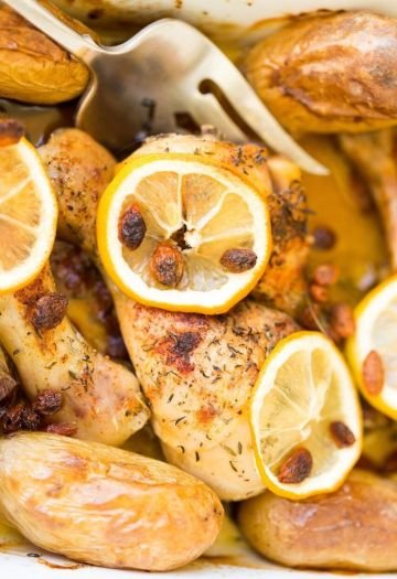 pollo limone patate