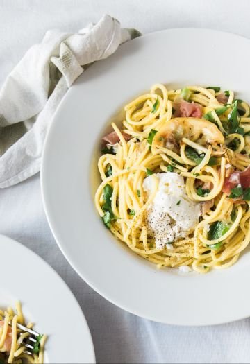 pasta con asparagi prosciutto e mozzarella affumicata 1