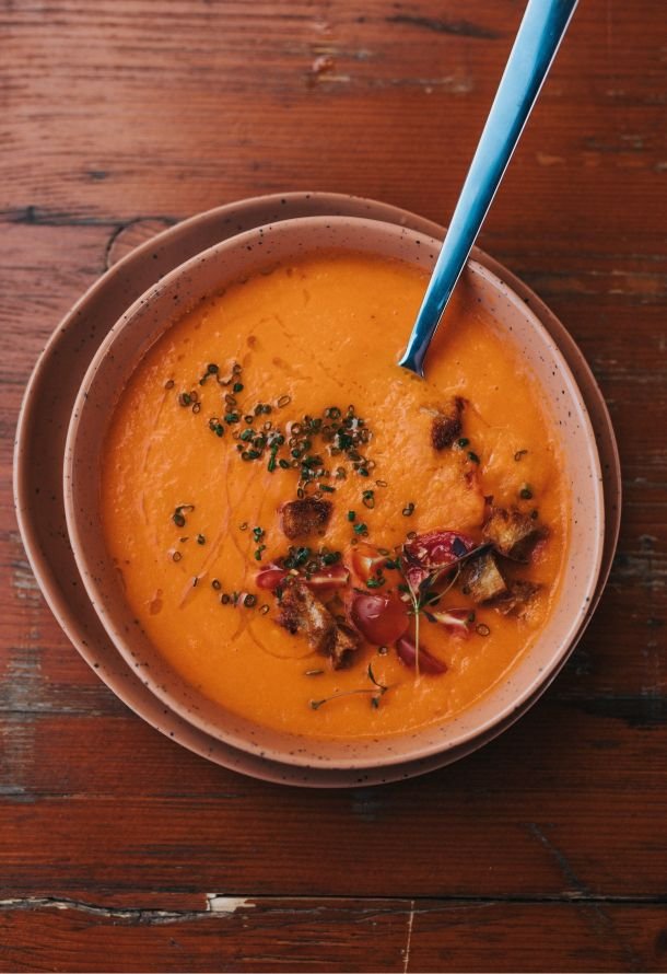 zuppa di carote e lenticchie al curry