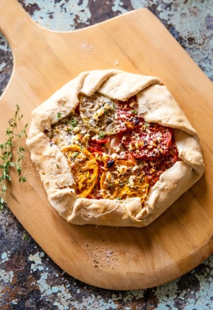 galette rustica di pomodoro e feta